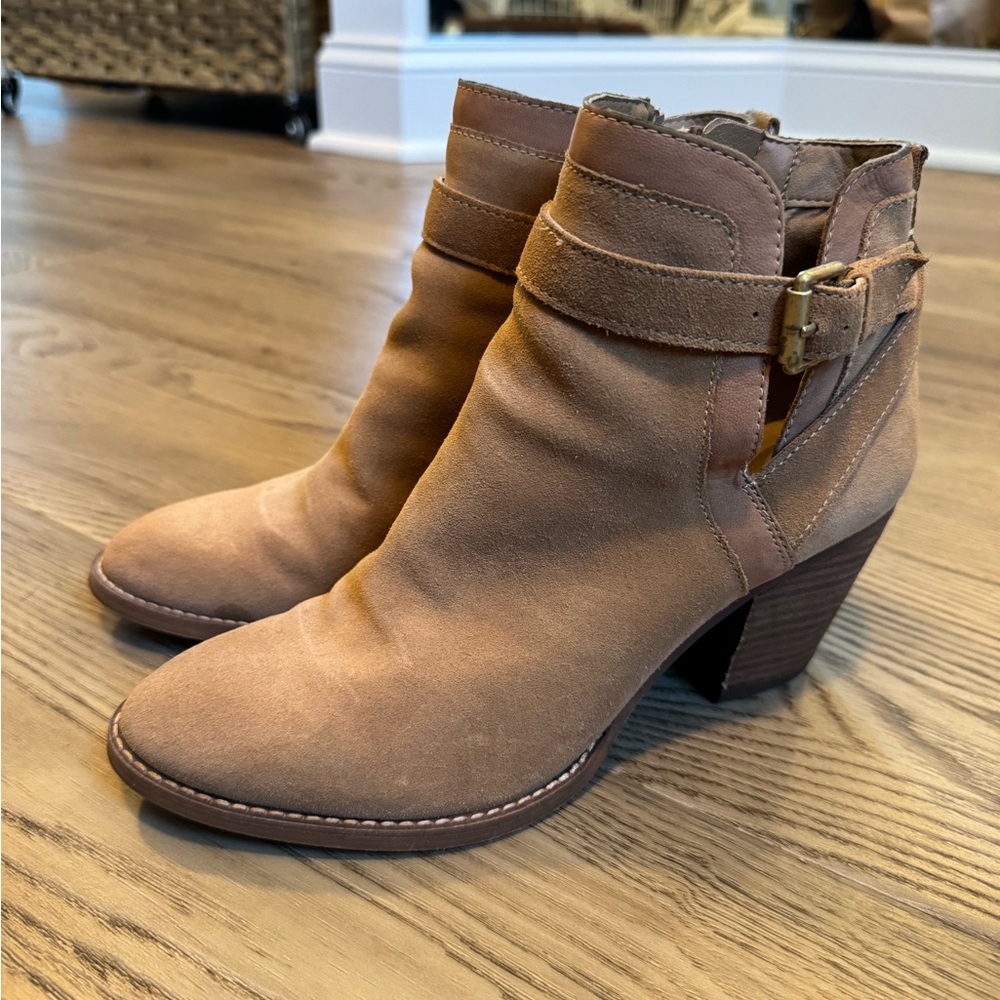 Sam Edelman Suede Ankle Boots with Buckle